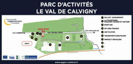 Panneau signalétique " Le Val de Cavigny"