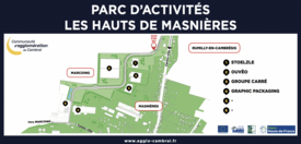 Panneau signalétique " Les hauts de Masnières"
