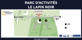 Panneau signalétique "Lapin noir"
