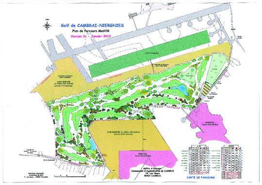 Plan d'implantation du site de Niergnies (déc. 2013)